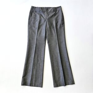 Ann Taylor Signature Women’s Gray Straight Leg Flare Dress Pants Size 6 Lined